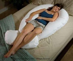 Moonlight slumber comfort u total body support pillow full size